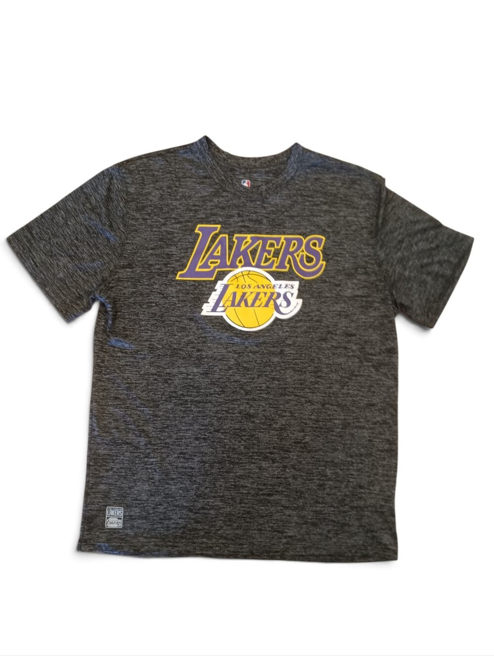 LA LAKERS NBA Men's Lightweight Short Sleeve Gray T Shirt XL